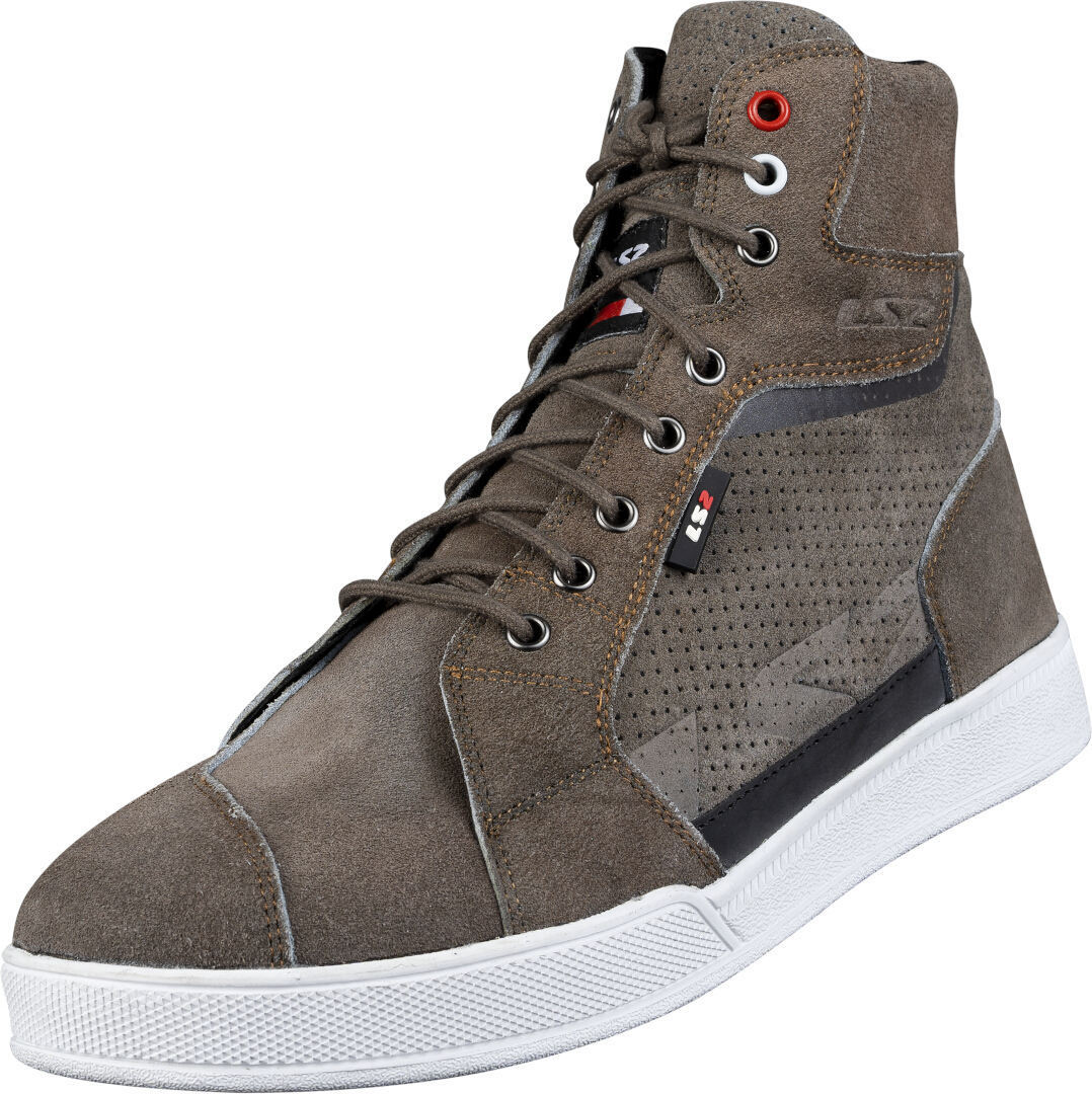 LS2 Downtown Scarpe da moto perforate marrone 44 Figura 1