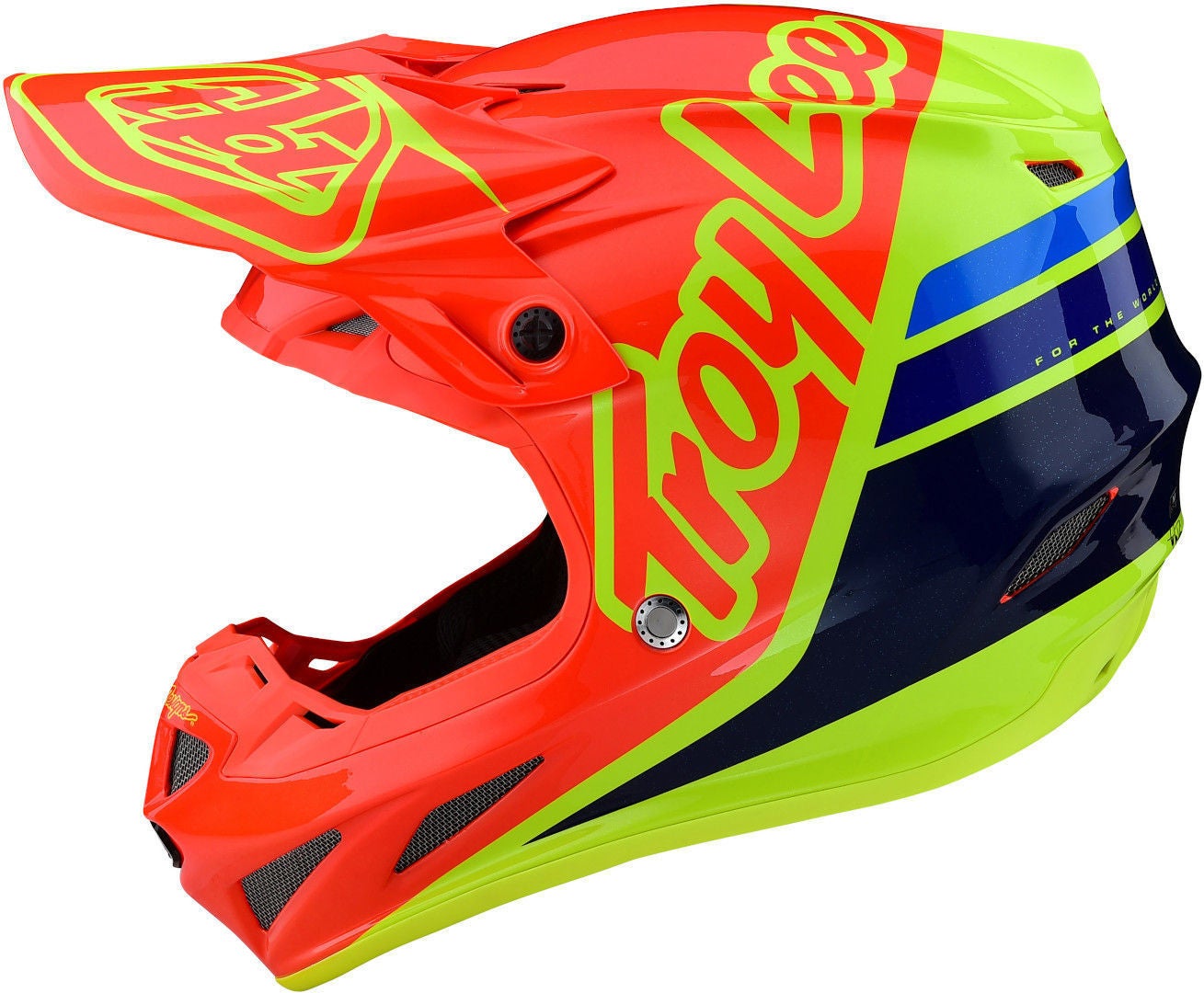 Troy Lee Designs SE4 Silhouette MIPS Motocross Helm orange/gelb L Abbildung 8