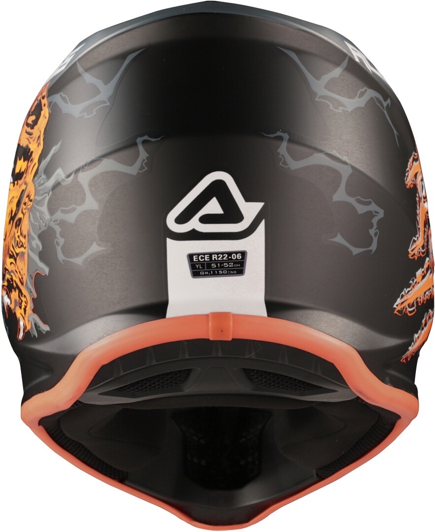 Acerbis Profile Rex Kids Cască de motocross Negru mat/portocaliu Y/M (49/50) Figura 7