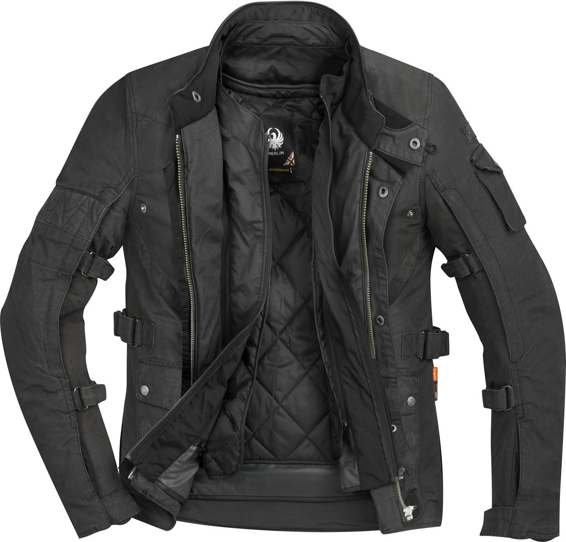Merlin Mahala Pro D3O Explorer Motorcycle Textile Jacket black XL Figure 3