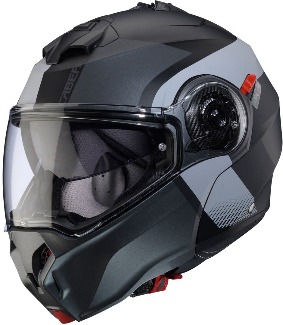 Caberg Duke Evo Indy Klapphelm schwarz matt/grau S (55/56) Abbildung 1