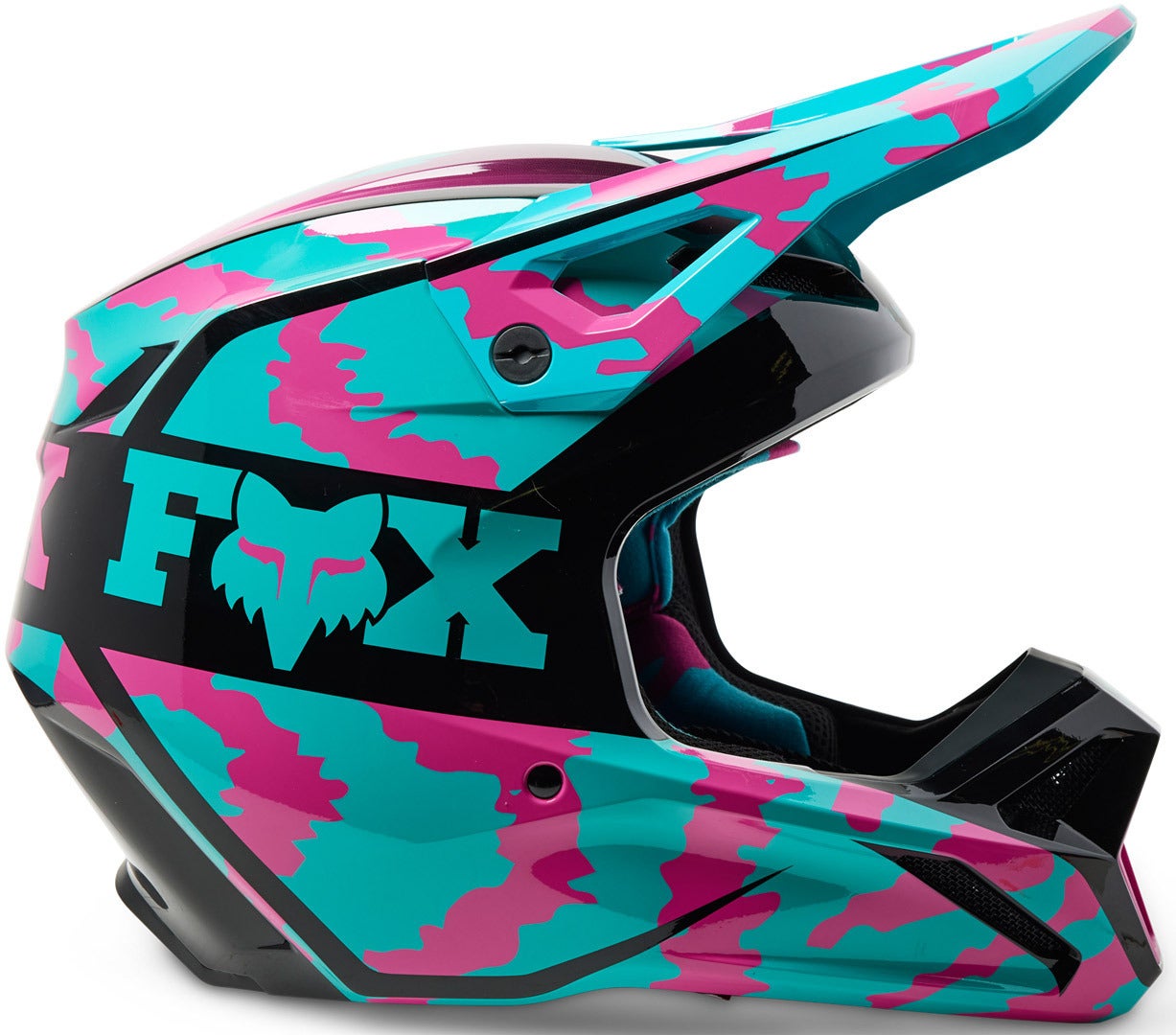 FOX V1 Nuklr Motocross Helm türkis L (59/60) Abbildung 5