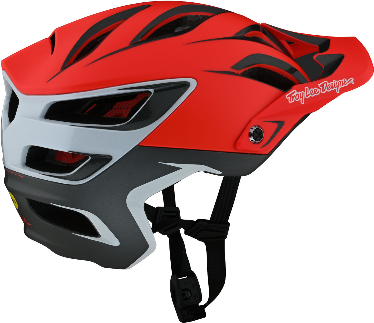 Troy Lee Designs A3 Uno MIPS Fietshelm Rood M/L Figuur 4