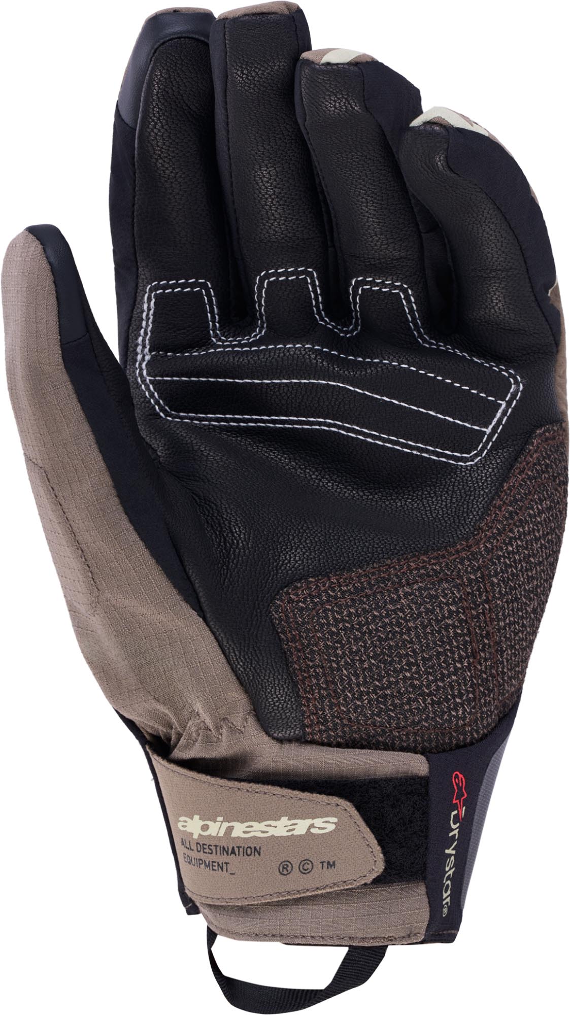 Alpinestars Harok Pro Drystar XF vanntette motorsykkelhansker brun/svart XL Figur 2