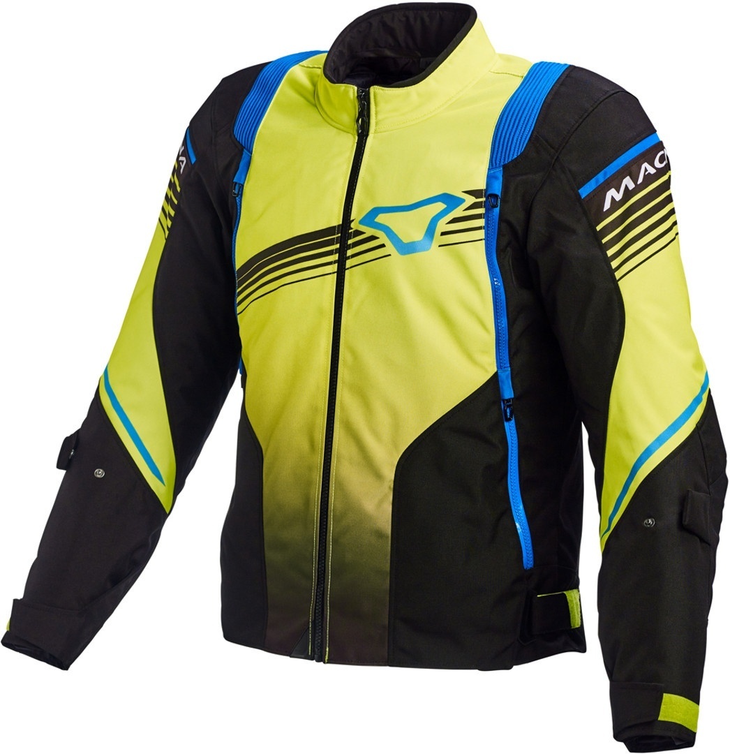 Macna Charger Motorrad Textiljacke schwarz/gelb M Abbildung 1