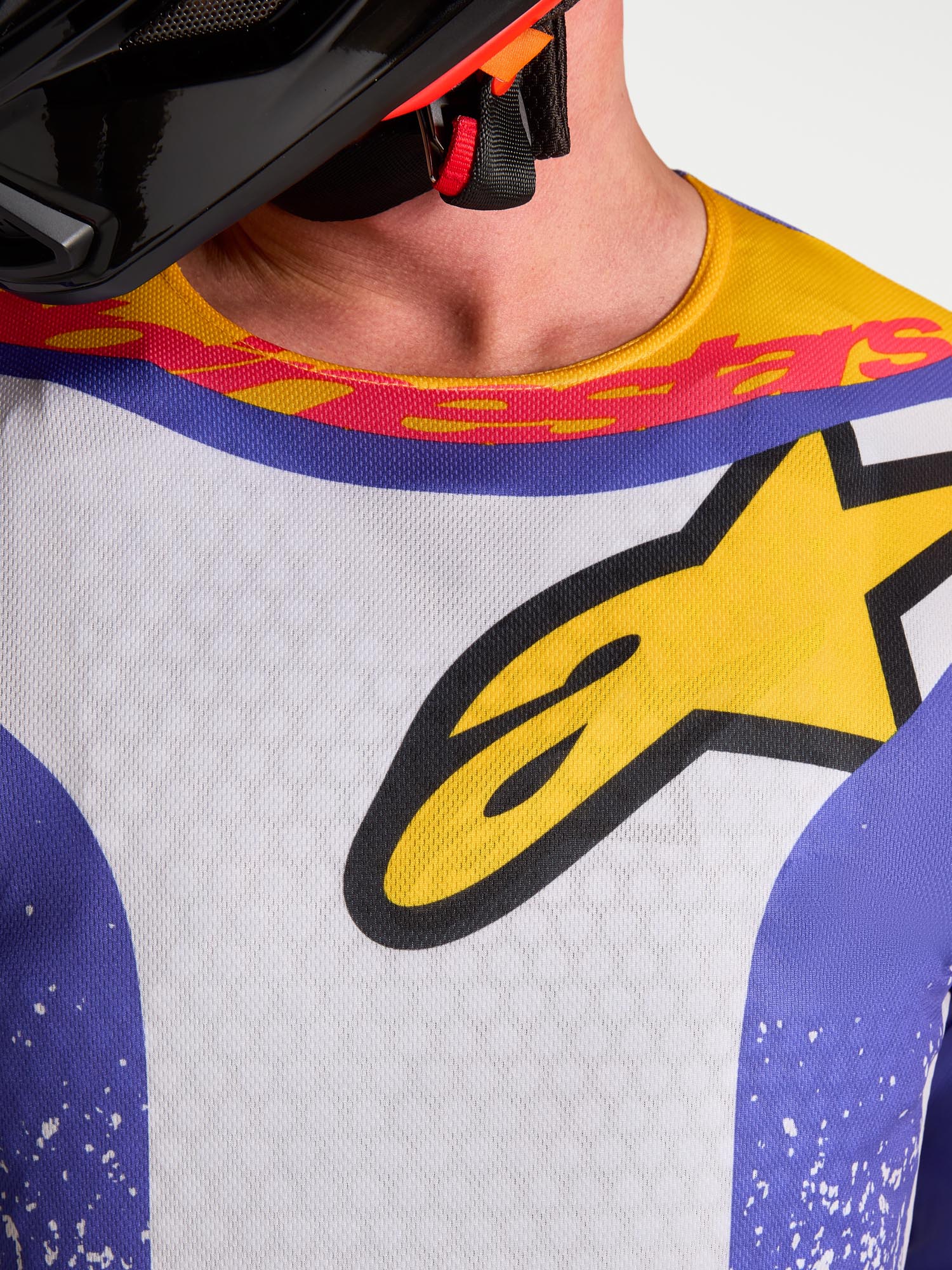 Alpinestars Fluid Drag Motocrosstrøje lilla/gul/pink L Figur 5