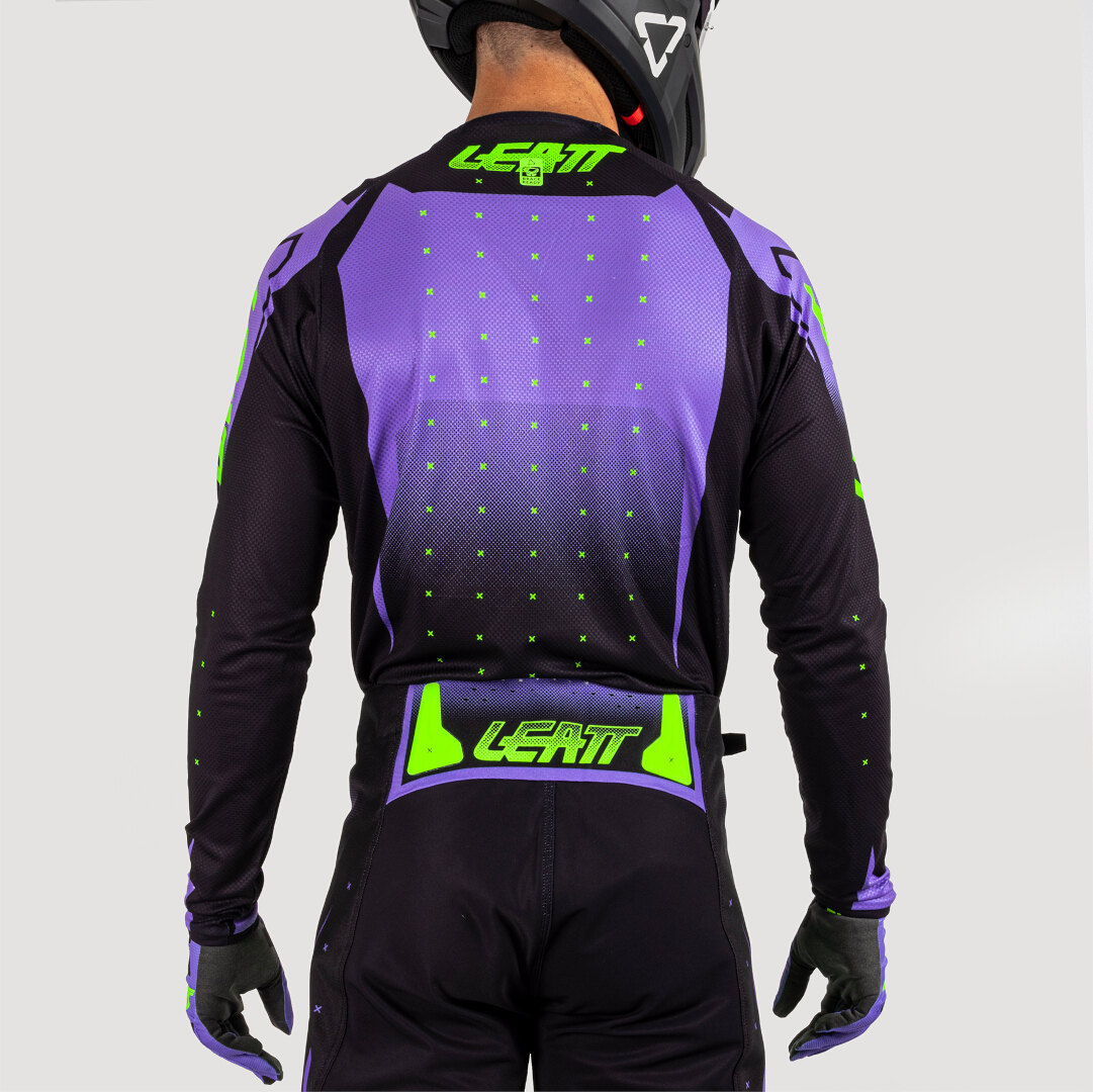 Leatt 4.5 Lite Venom 2025 Tricou de motocross Negru/Mov/Neon-Verde M Figura 4