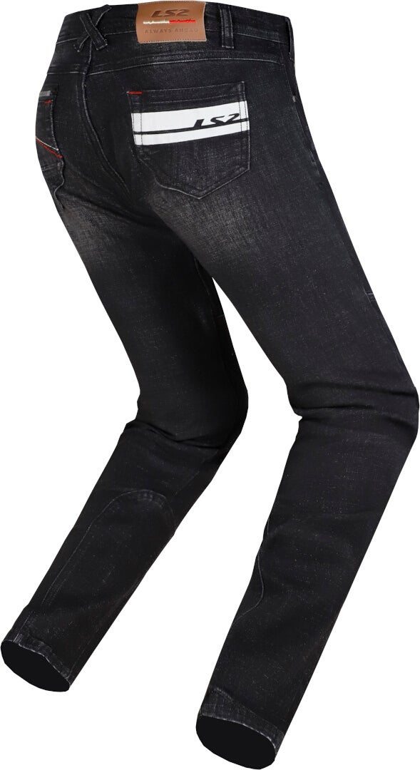 LS2 Dakota Vaqueros de moto para mujer negro S Figura 2