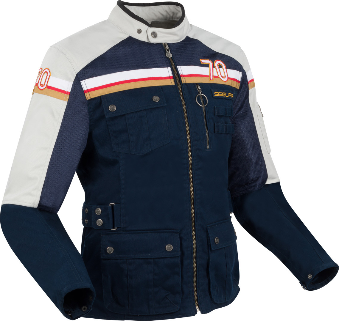 Segura Mojo Motorcycle Textile Jacket blue/grey 4XL Figure 1