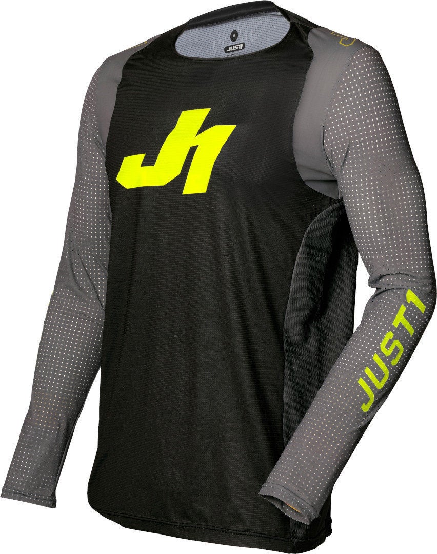 Just1 J-Flex Motocross Jersey sort/grå/neon L Figur 1