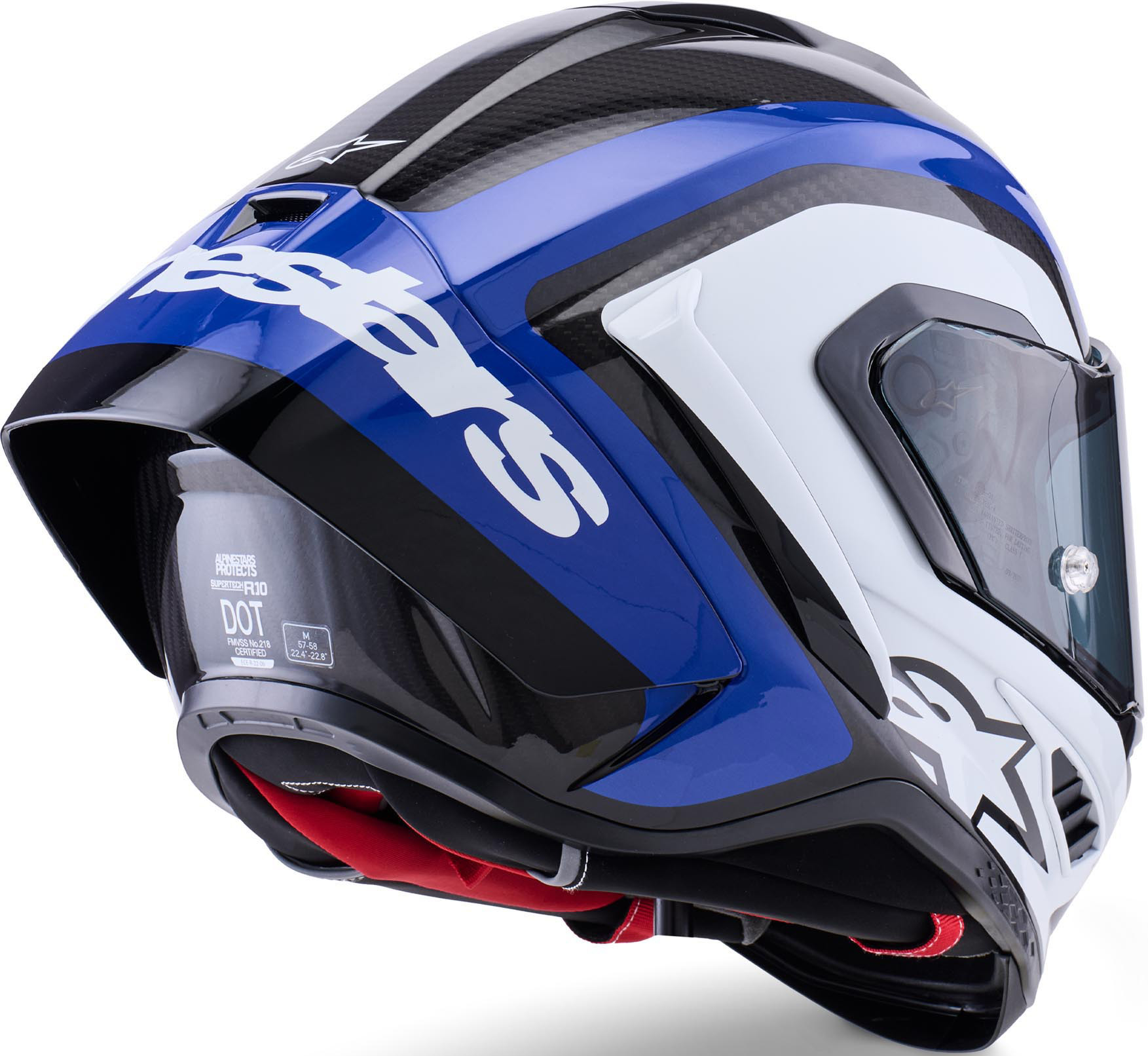 Alpinestars Supertech R10 Arius Helmet black/white/blue M (57/58) Figure 3