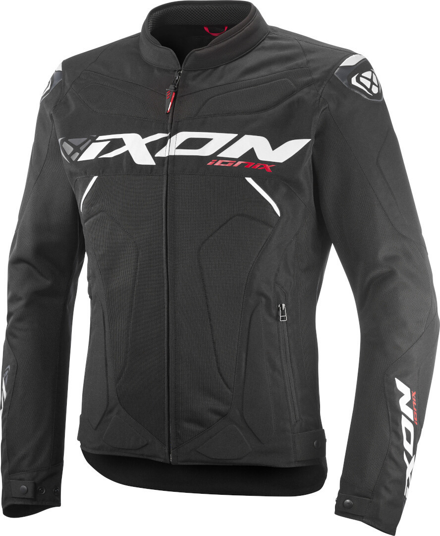 Ixon Ionix Jachetă textilă pentru motociclete alb/negru XL Figura 1