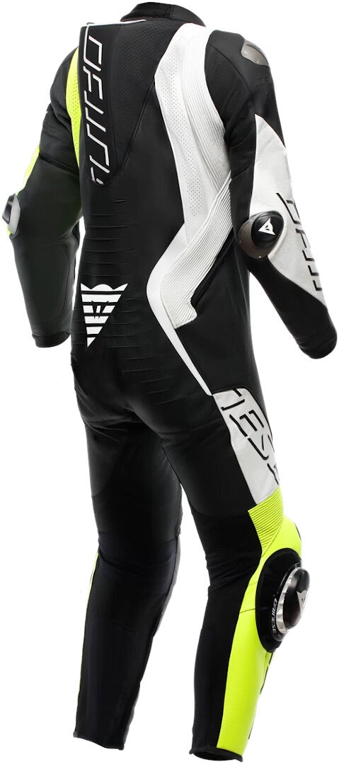 Dainese Audax D-Zip perforated 1-Piece Motorcycle Leather Suit black/yellow/white 54 Figure 2