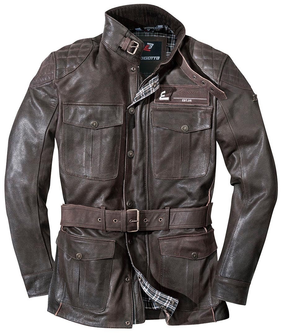 Bogotto Bristol Motorcycle Leather Jacket brown 56 Figure 2