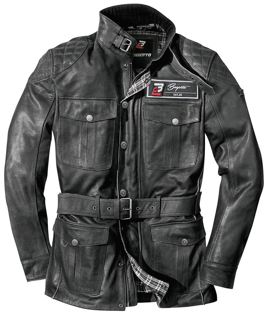 Bogotto Bristol Motorcycle Leather Jacket black 56 Figure 2