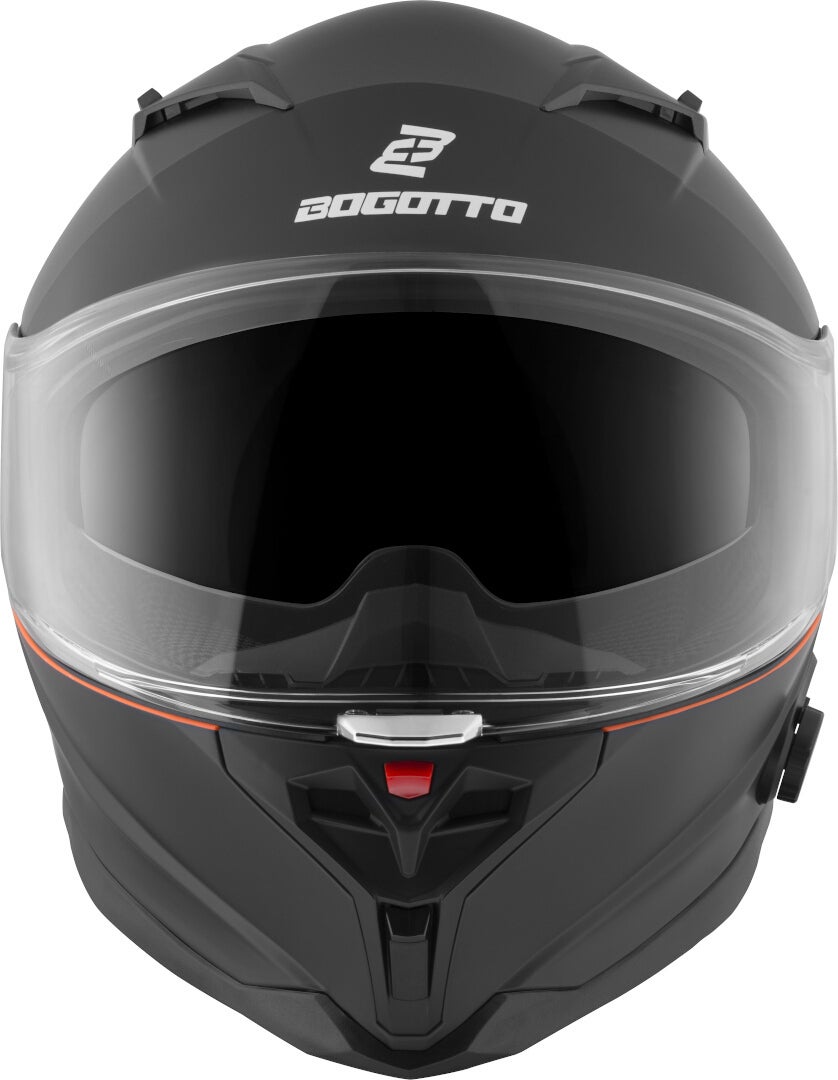 Bogotto H153 BT SPN Bluetooth Hjelm sort mat/orange L Figur 6