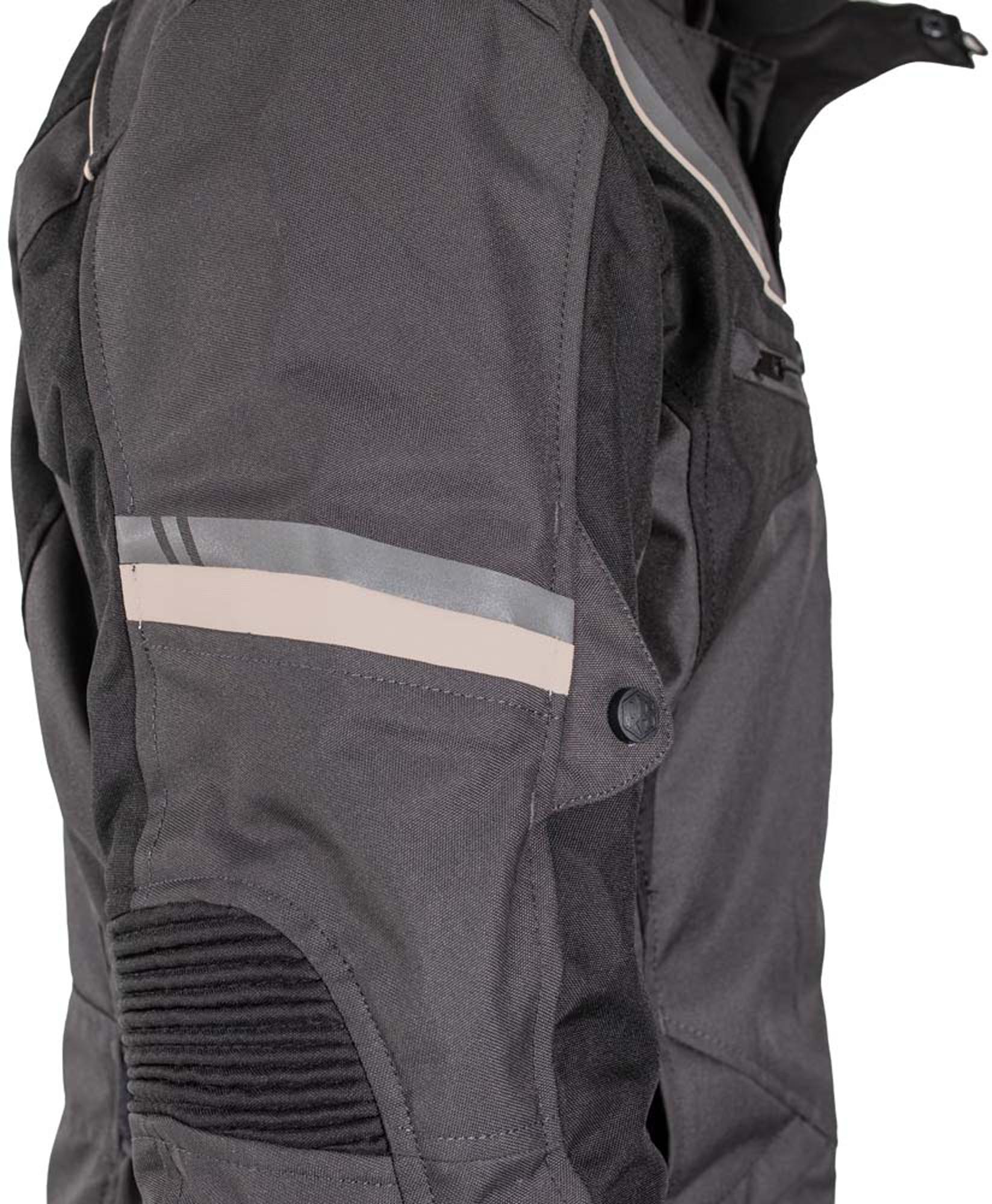 Rusty Stitches Luke waterproof Motorcycle Textil Jacket anthracite/black M Figure 4