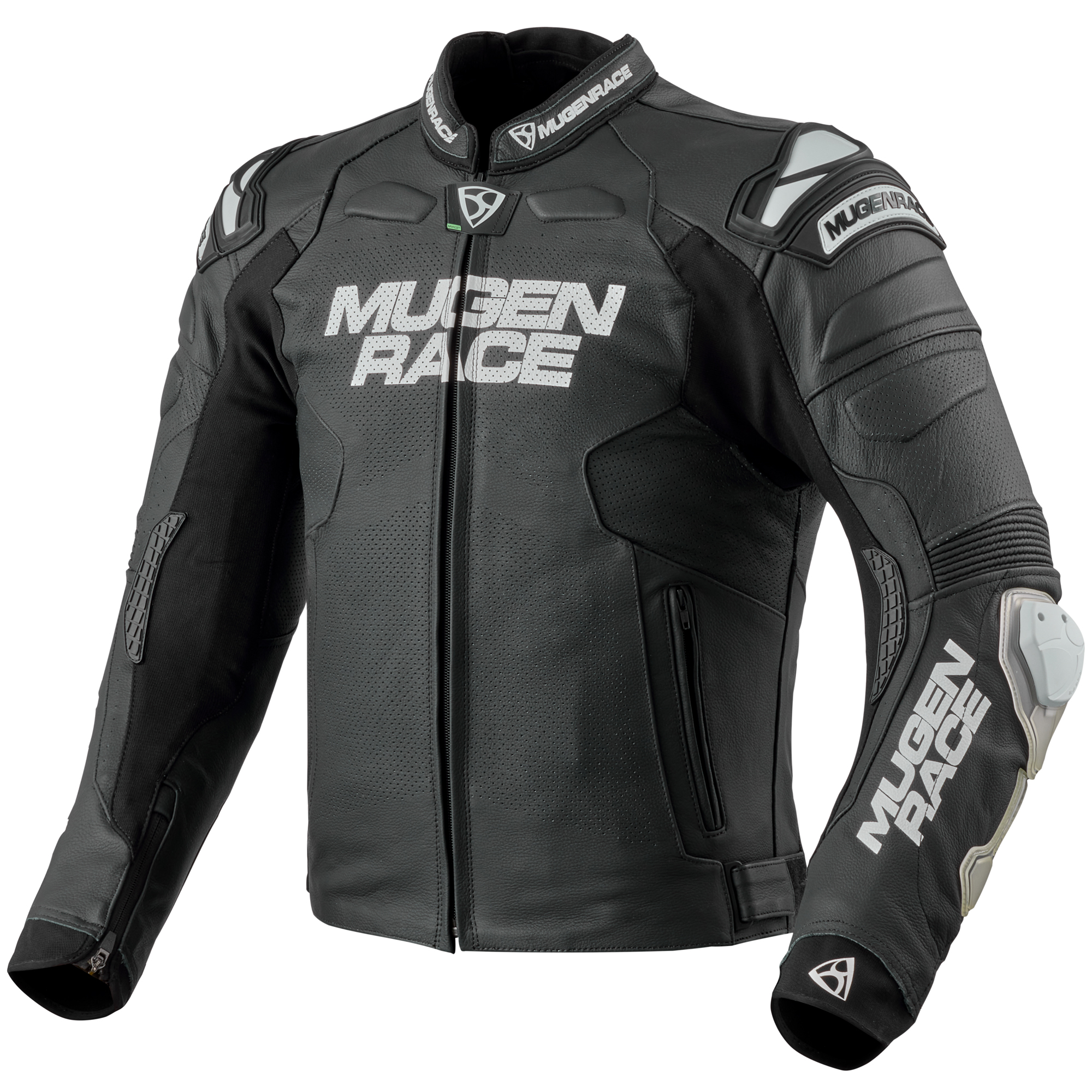 MUGENRACE Mry perforated Motorcycle Leather Jacket black 52 Figure 1