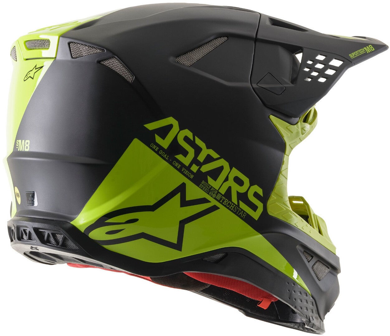 Alpinestars Supertech S-M8 Echo Capacete de Motocross preto/cinza/verde M (57/58) Figura 7