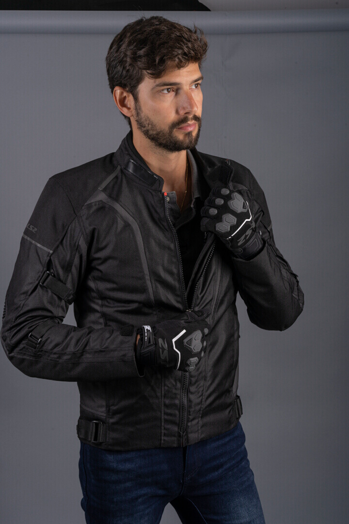 LS2 Sepang waterproof Motorcycle Textile Jacket black/dark grey M Figure 9