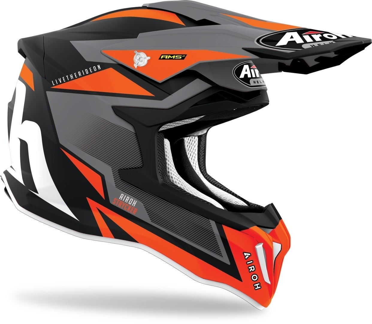 Airoh Strycker Axe Carbon Casco motocross Arancione opaco M (57/58) Figura 2