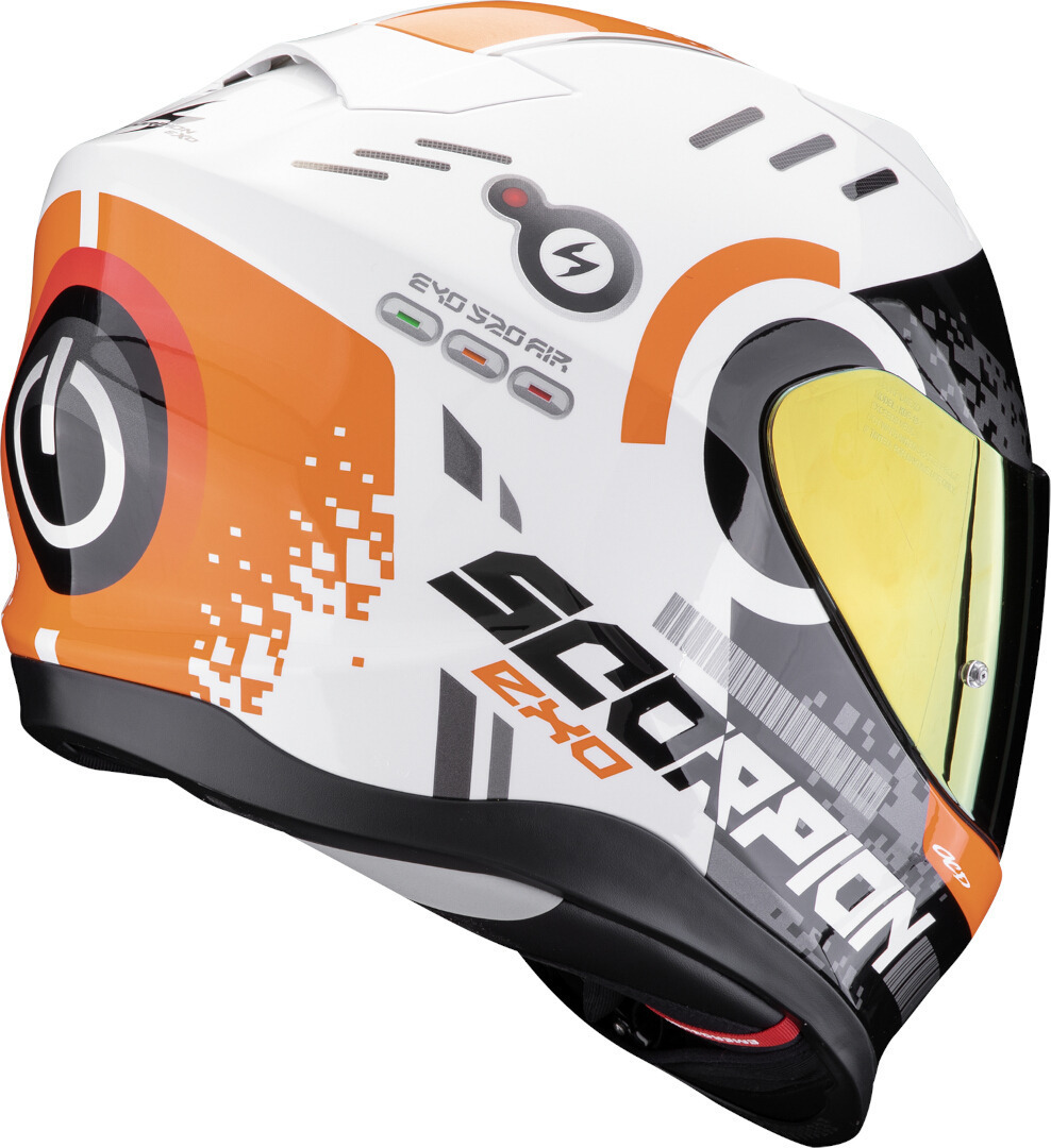 Scorpion Exo-520 Evo Air Titan Cască Alb/portocaliu S (55/56) Figura 2