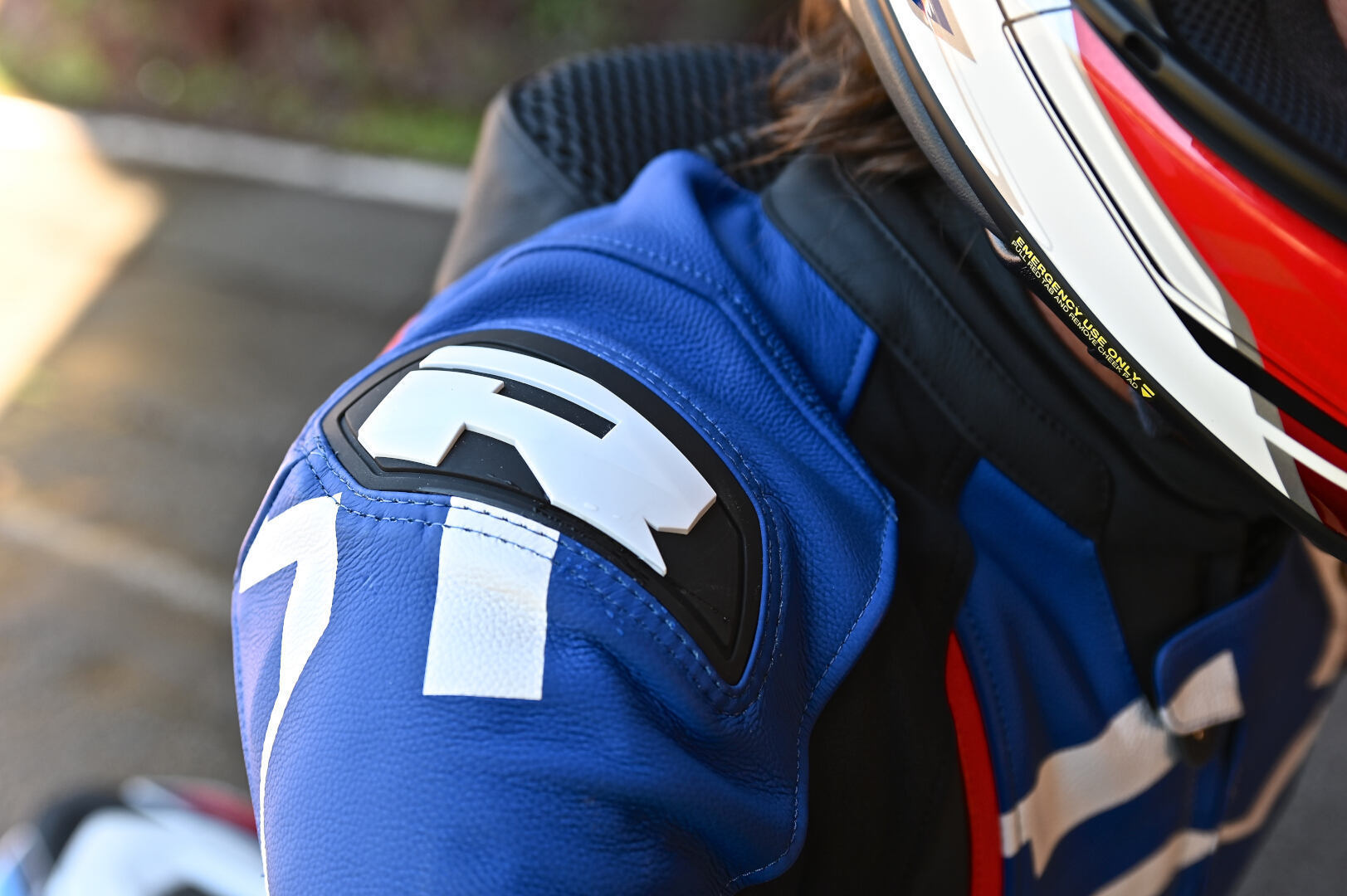 Richa Stradale perforated Motorcycle Leather Jacket blue/white/black/red 60 Figure 4