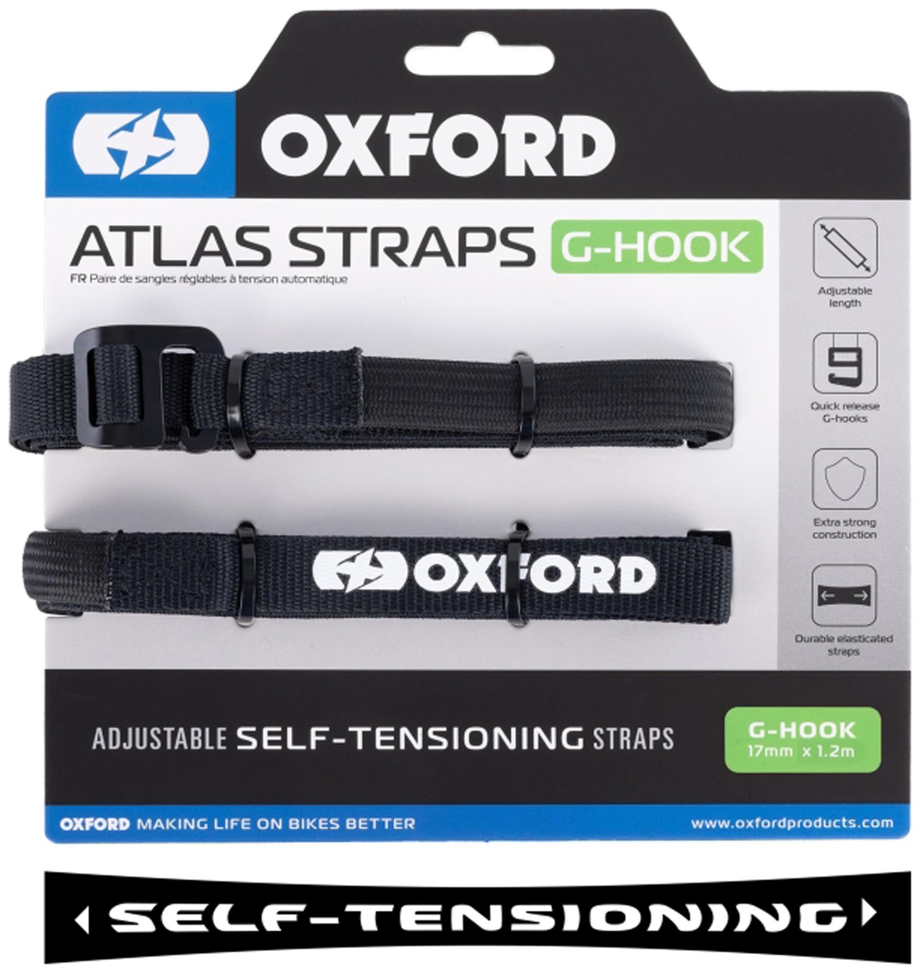Oxford Atlas G-Hook 17mm Sangles de fixation 200 cm Figure 1