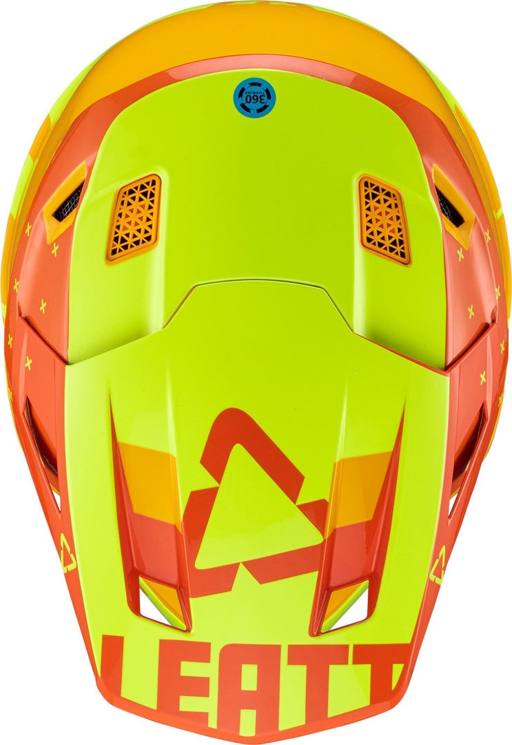 Leatt 7.5 Tricolor Capacete de Motocross com Óculos amarelo/laranja M (57/58) Figura 2