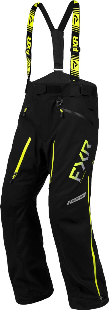 FXR Helium X Snowmobile Bib Pants black/yellow L Figure 1