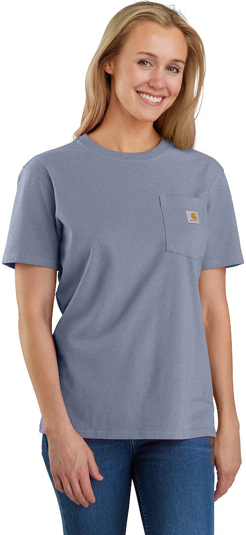 Carhartt Workwear Pocket Dame T-Shirt grå/blå S Figur 2