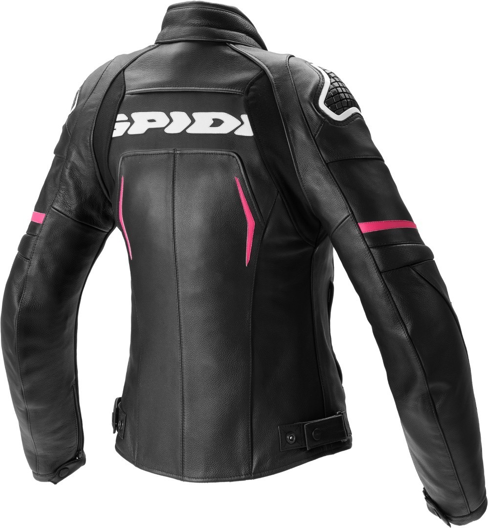 Spidi Evorider 2 Damen Motorrad Lederjacke schwarz/rot 50 Abbildung 2
