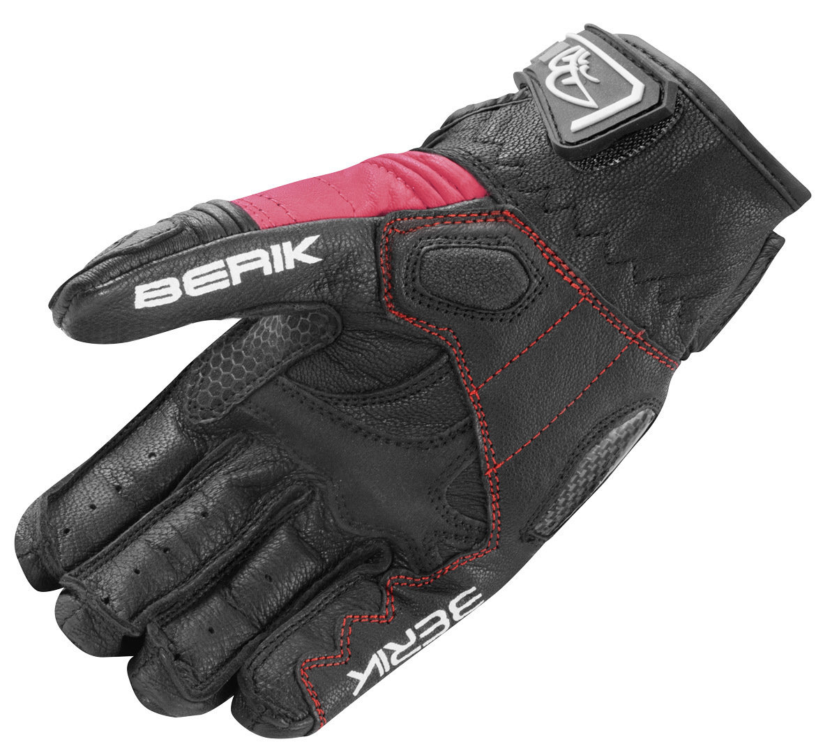 Berik LDX Mănuși pentru motociclete pentru doamne Negru/roz XS Figura 4