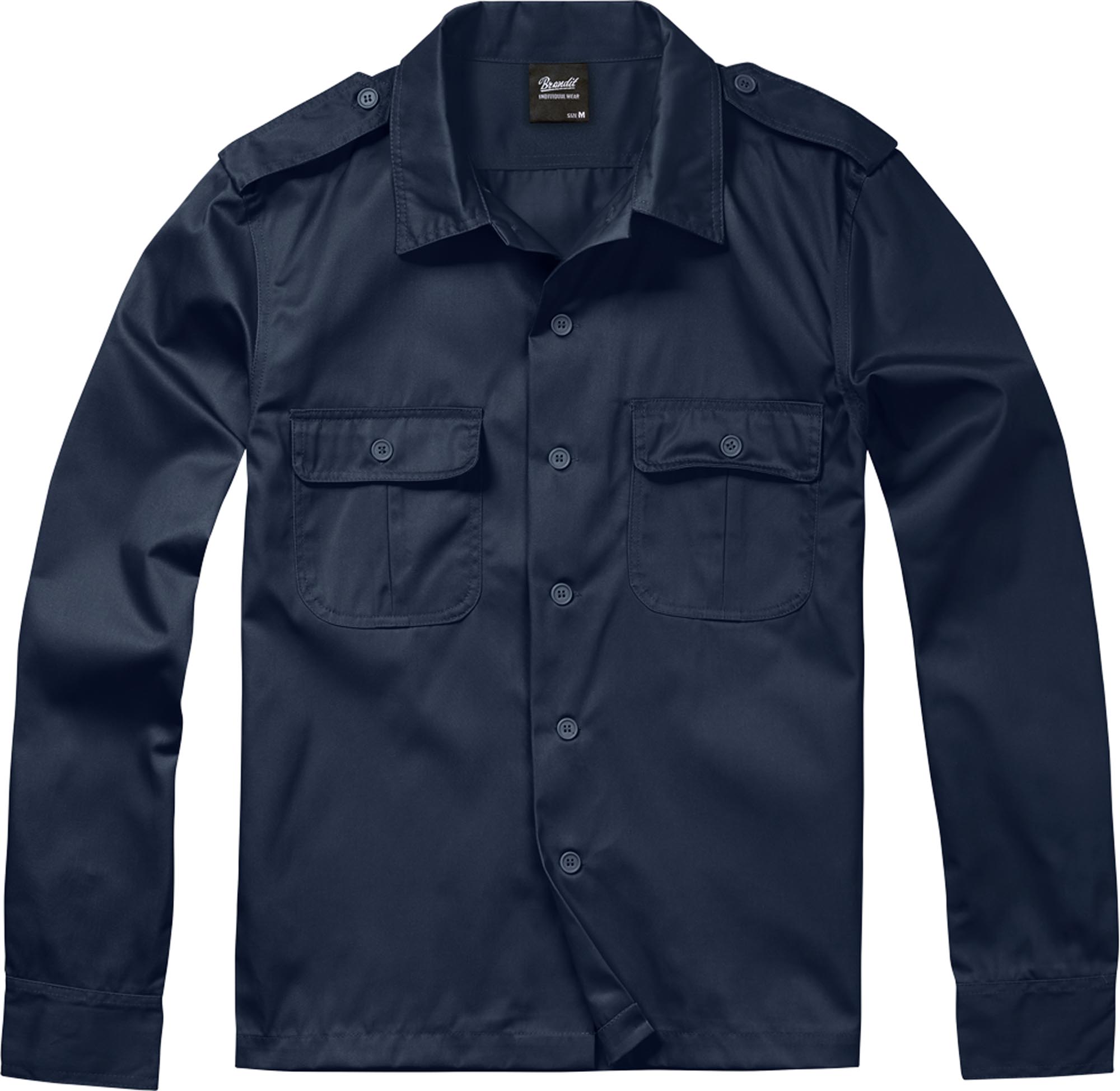 Brandit US Langarm Hemd marineblau 6XL Abbildung 1