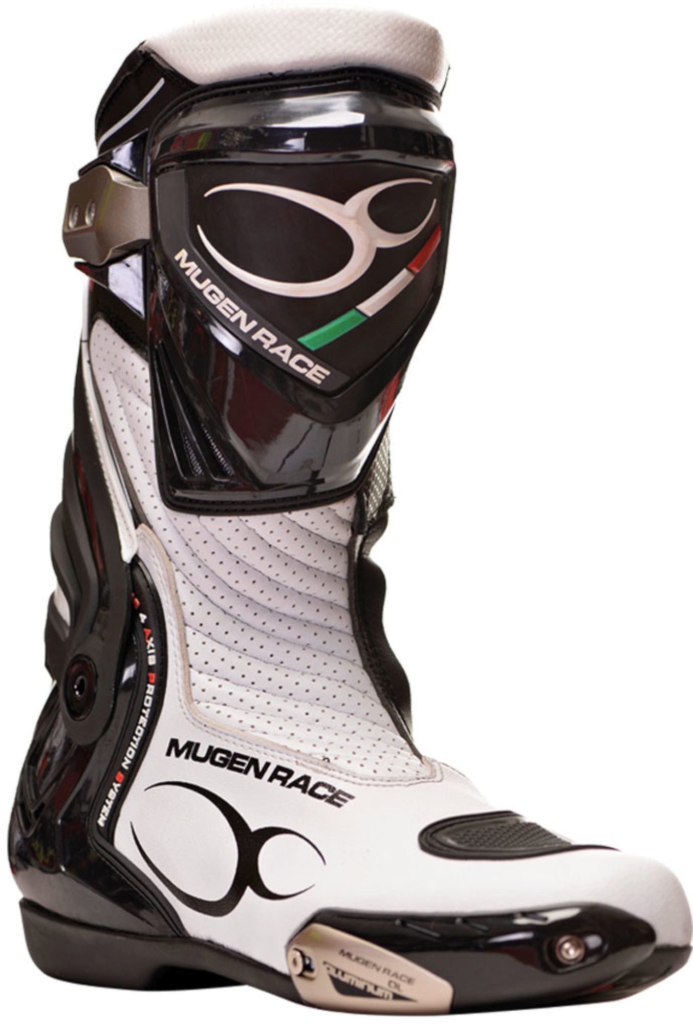 MUGENRACE Sphantom 3 Bottes de moto perforées Noir/Blanc 44 Figure 1