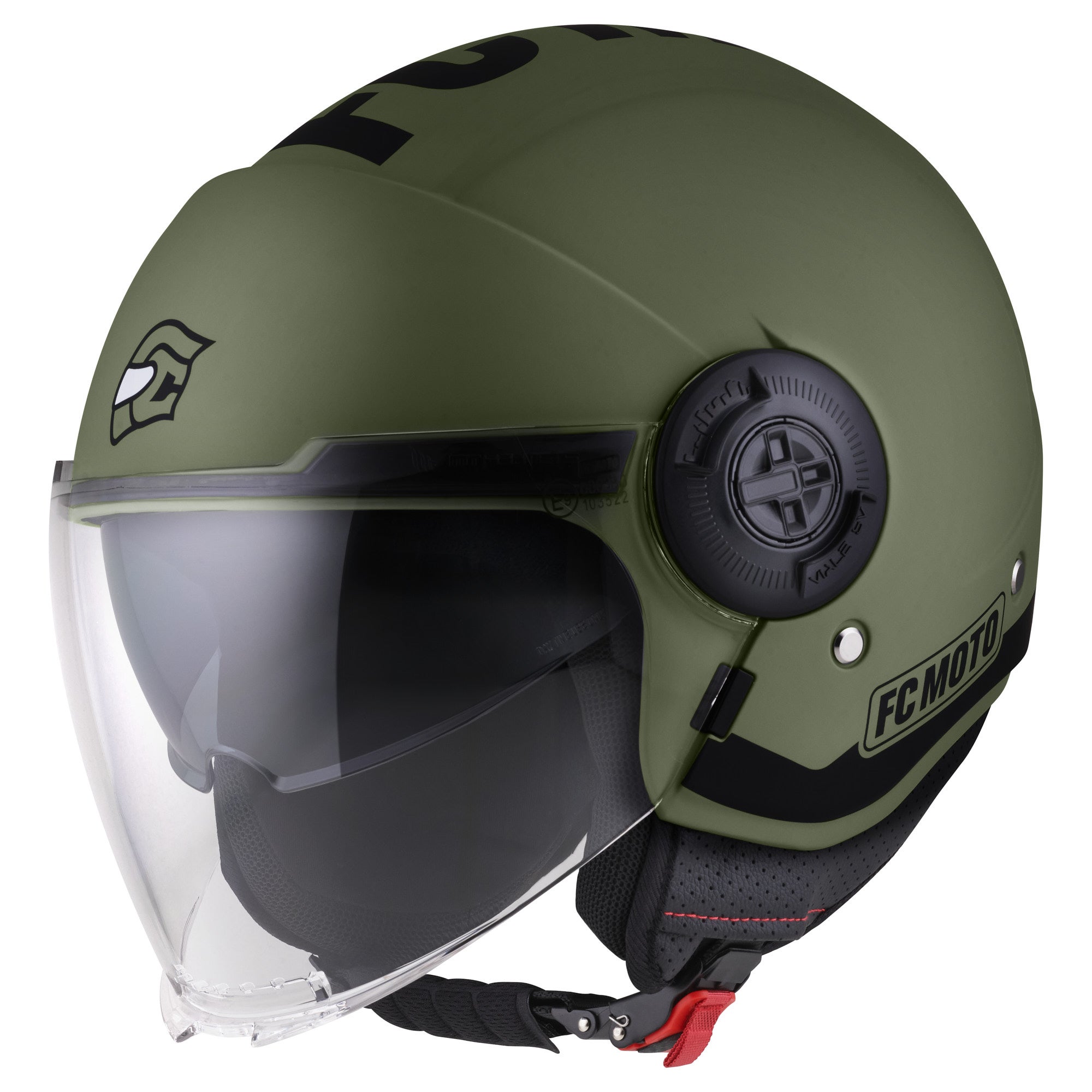 FC-Moto Ralgo Casco Jet Verde/Nero L Figura 1