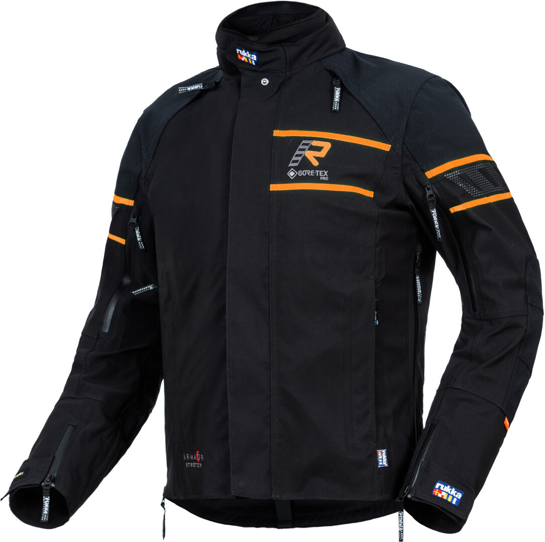 Rukka Rapto-R Jachetă textilă pentru motociclete Negru/Portocaliu 62 Figura 1