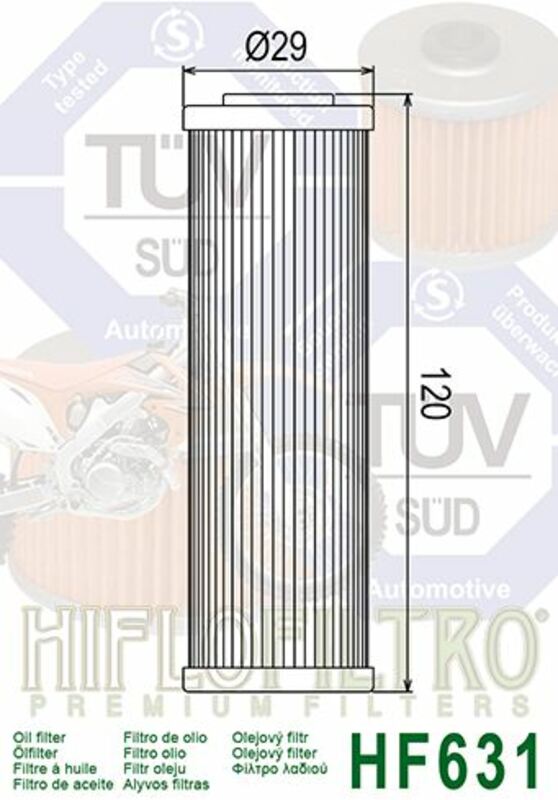 Hiflofiltro Filtru de ulei - HF631 Figura 4