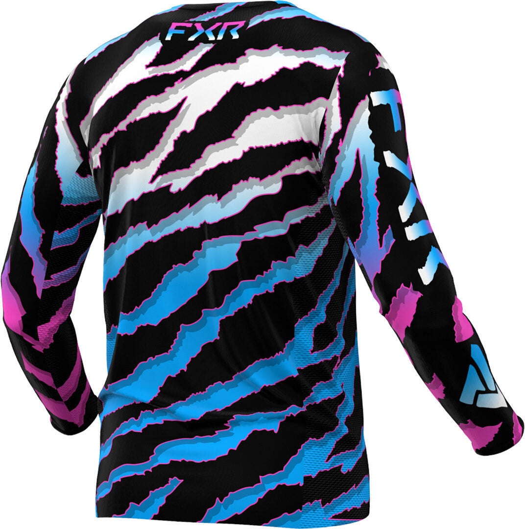 FXR Podium 2024 Motocross trøje sort/blå/pink S Figur 2