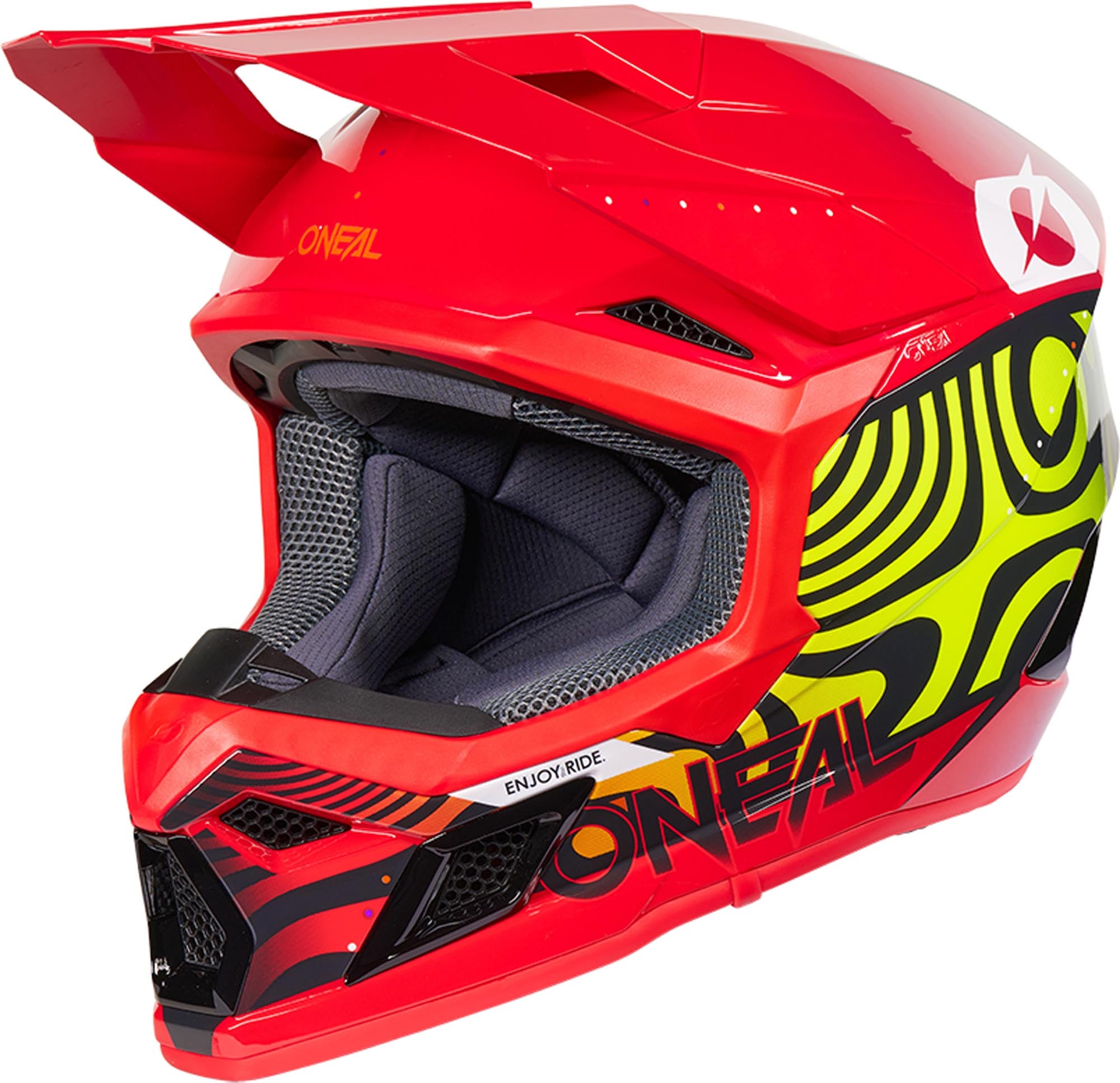 Oneal 3SRS Nova Casco da motocross giovanile rosso Y/L (53/54) Figura 1