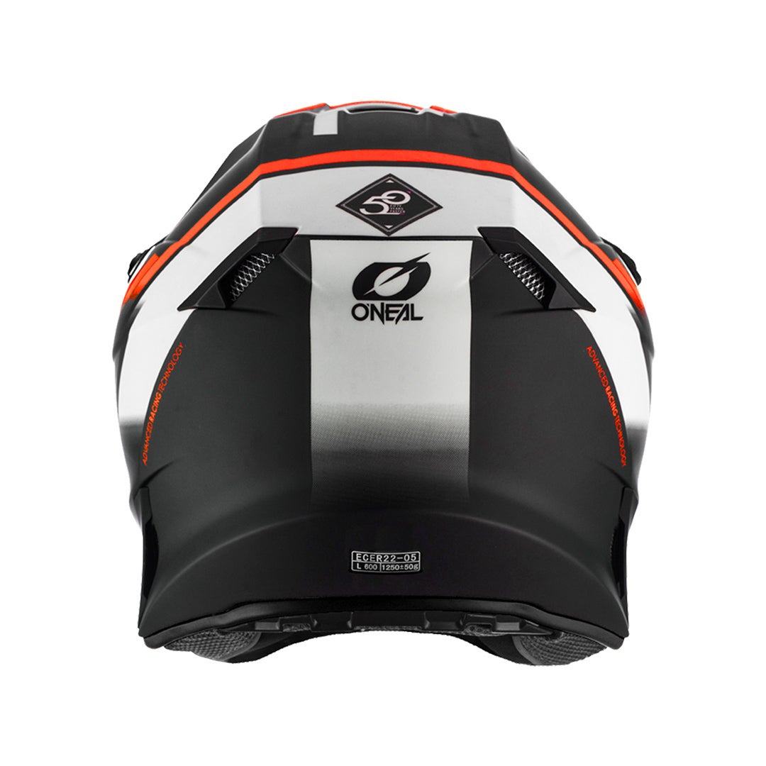 Oneal 10Series Hyperlite Blur Motocross hjelm sort/orange XXL (63/64) Figur 3