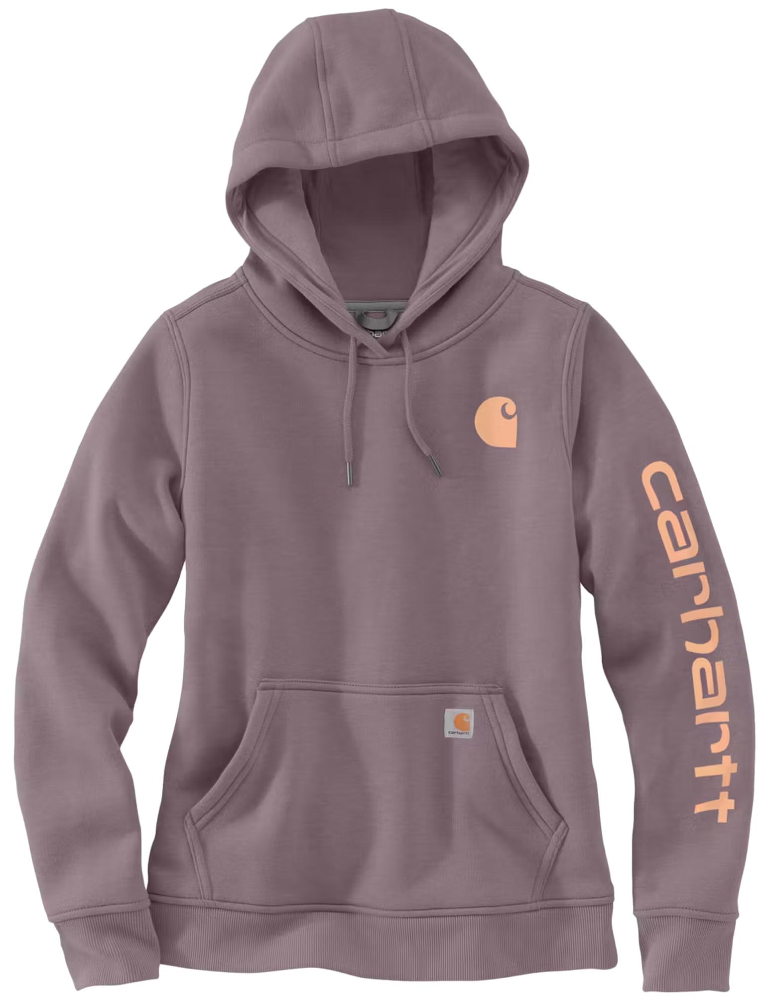 Carhartt Clarksburg Logo レディースパーカー グレー/赤 M 図1