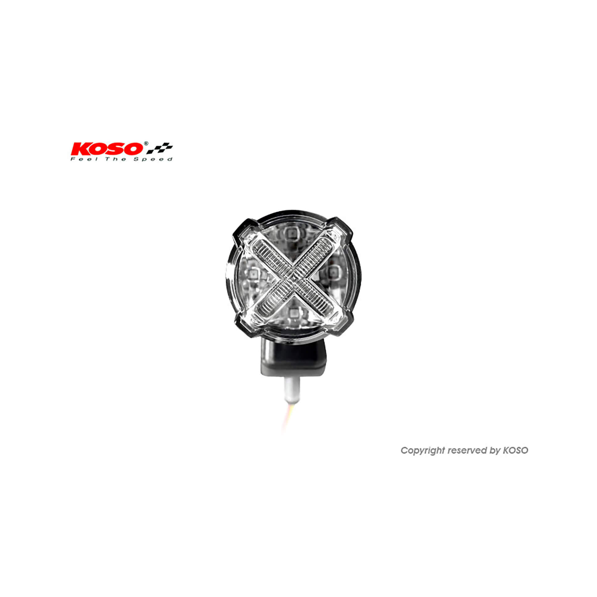 Luz traseira LED KOSO GT-02S, com suporte Artigo principal Figura 1