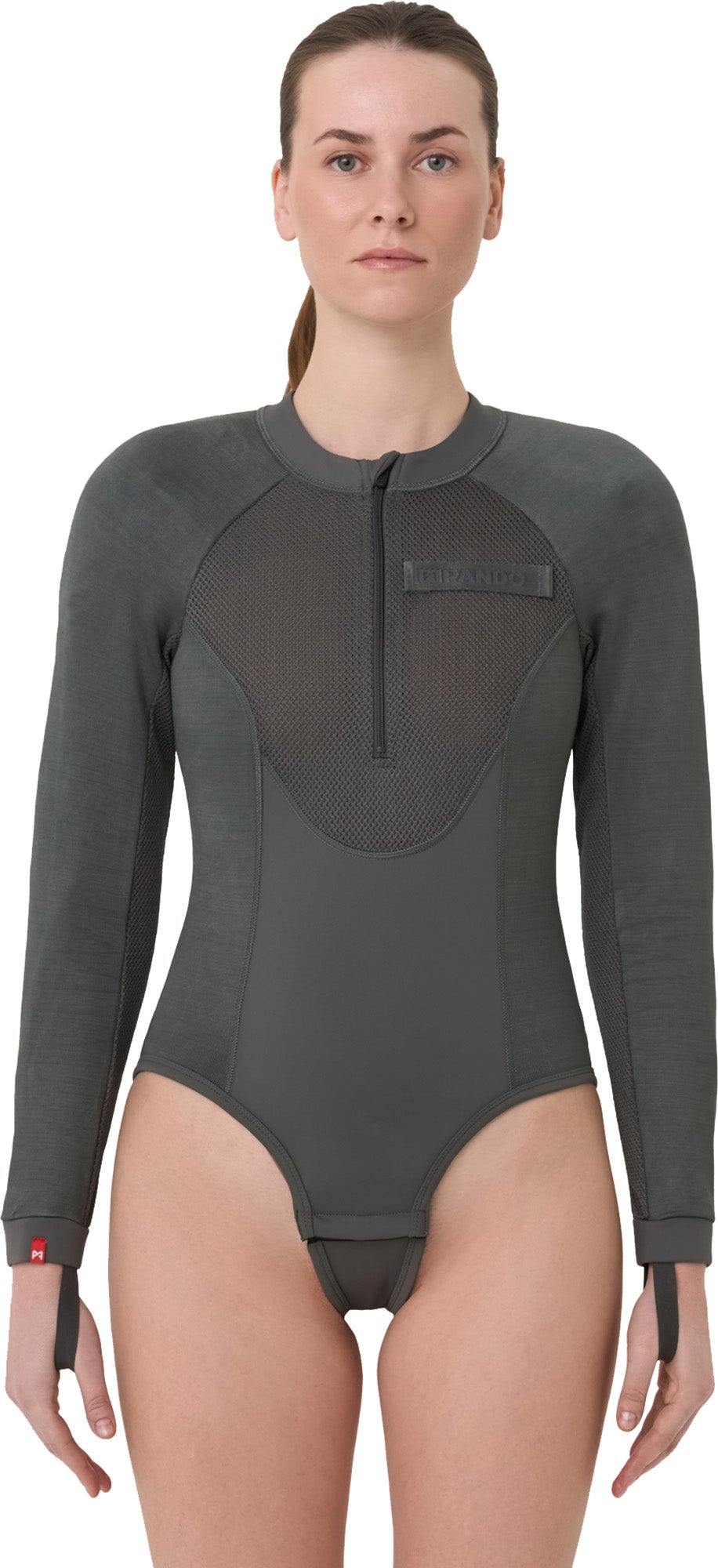 Pando Moto Bia Mesh Ladies Long Sleeve Protector Shirt olive M Figure 1