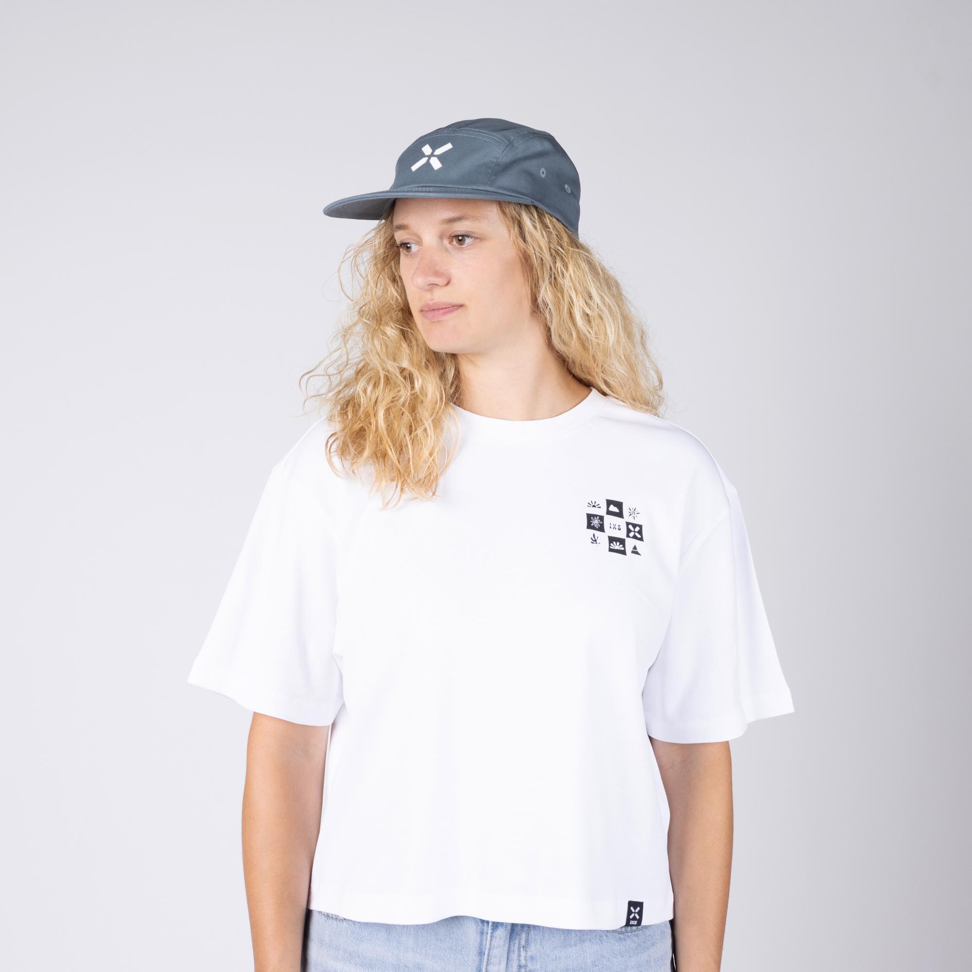 IXS Brand 5 Panel 1.0 Cap Albastru/gri Figura 4