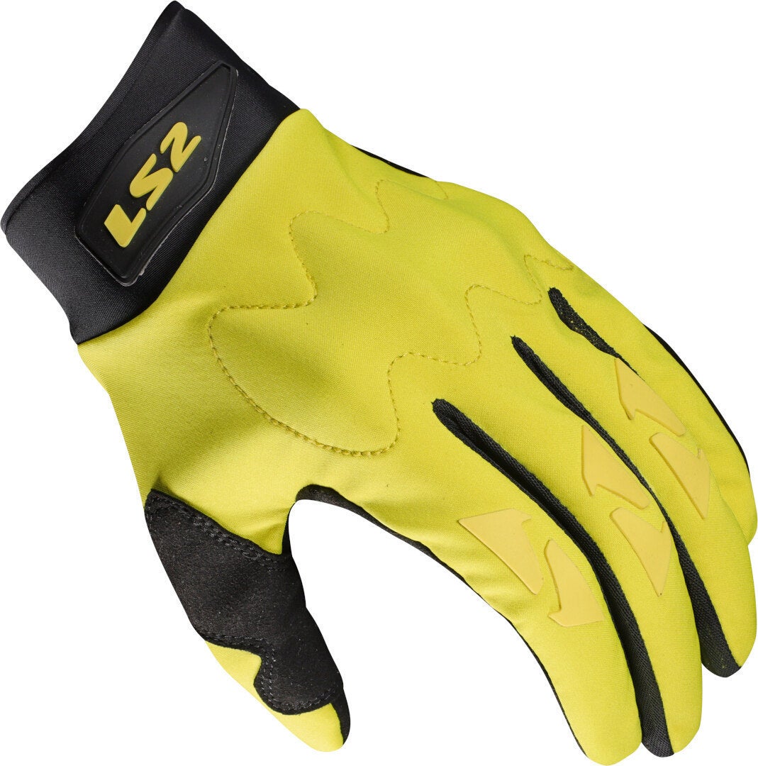 LS2 Hiker Motorrad Handschuhe schwarz/neon-gelb XL Abbildung 1