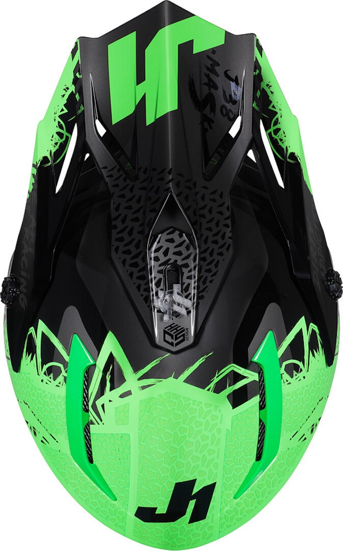 Just1 J38 Mask Casco motocross Verde/Nero M (57/58) Figura 2
