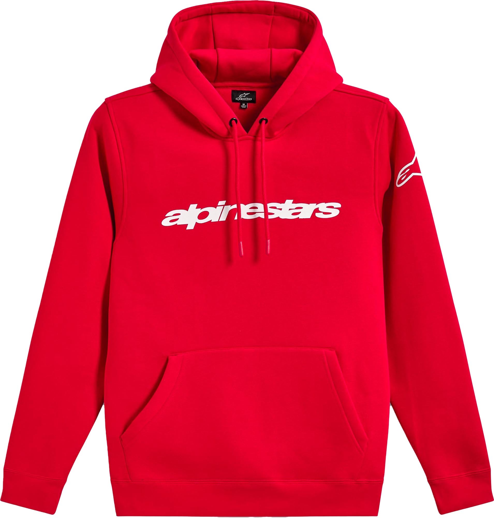 Alpinestars Race Wordmark Hoodie red/white S Figure 1