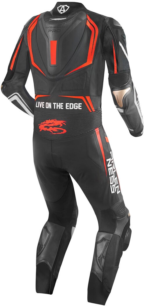Arlen Ness Sugello 2 Abito monopezza in pelle moto nero/rosso 50 Figura 2