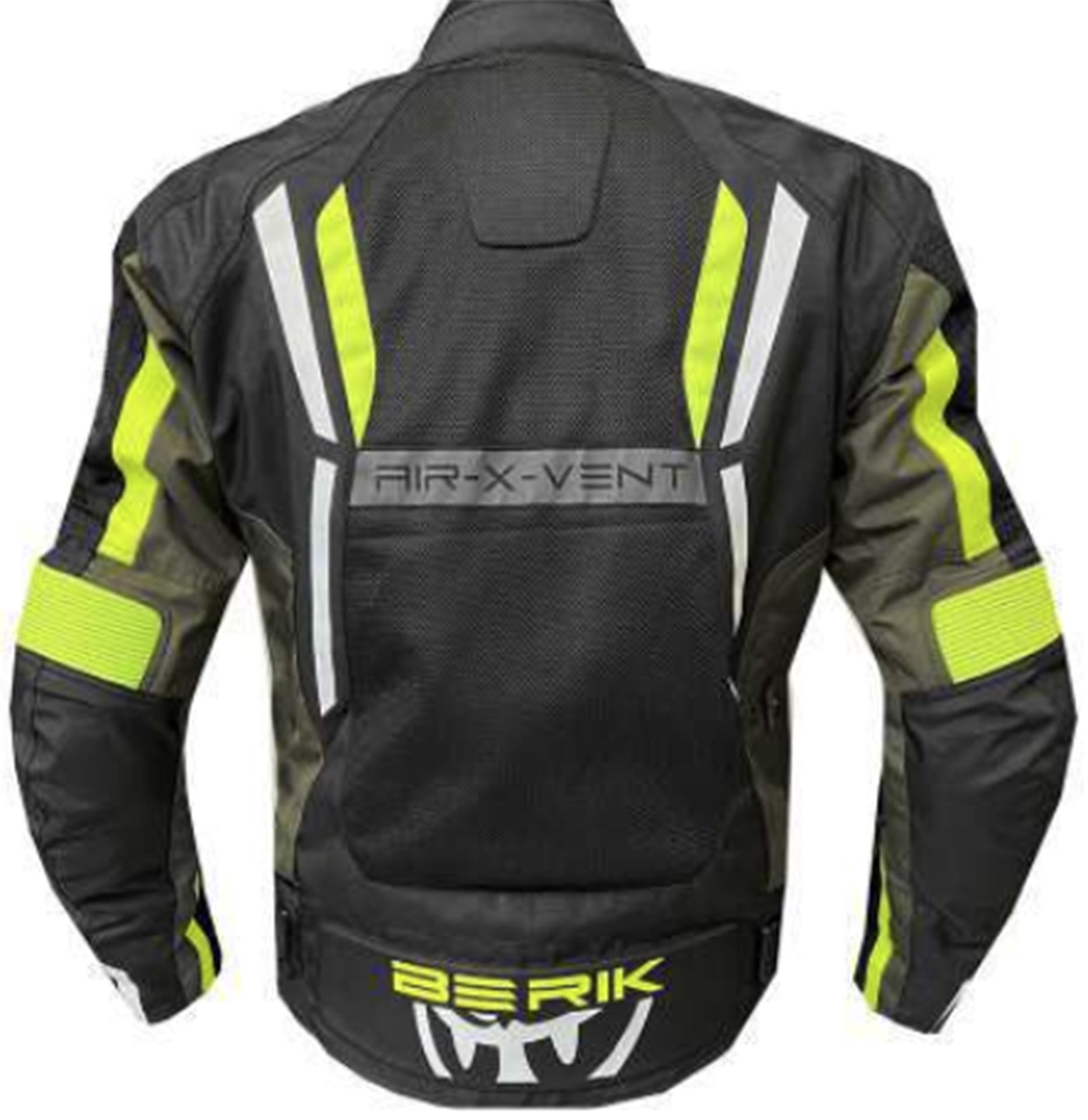 Berik Lalxa Motorcycle Textil Jacket black/yellow/green 60 Figure 2
